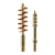 2-Piece .243 Caliber Brass Bore Brush Set