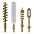 4-Piece .40 Caliber Brass Bore Brush Set