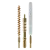 3-Piece .17 Caliber Brass Bore Brush Set